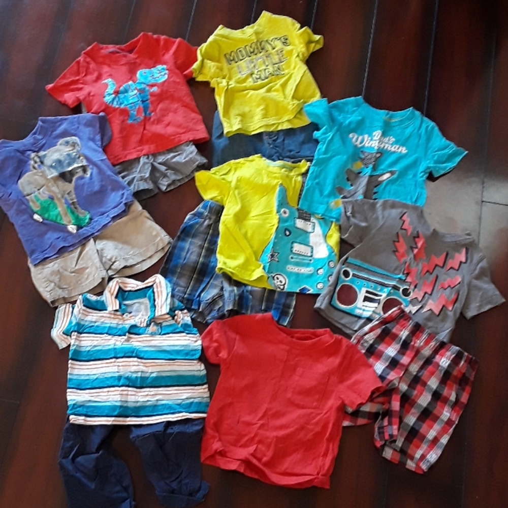 Shirts and shorts 12m